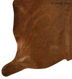 Solid Brown Cowhide Rug #12415