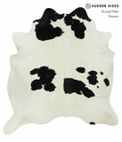 Black and White Cowhide Rug #12503