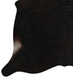 Solid Black Cowhide Rug #12526
