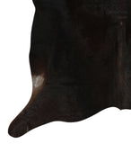 Solid Black Cowhide Rug #12588