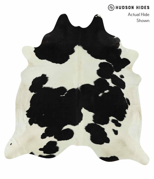 Black and White Cowhide Rug #12613