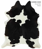 Black and White Cowhide Rug #12631