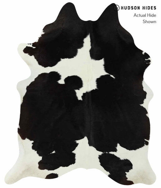 Black and White Cowhide Rug #12631