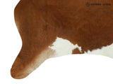 Solid Brown Cowhide Rug #12644