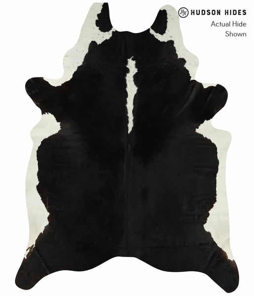 Black and White Cowhide Rug #12676