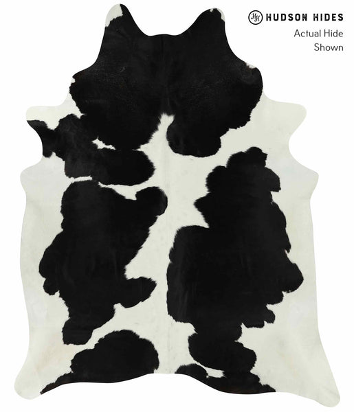Black and White Cowhide Rug #12718
