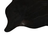 Solid Black Cowhide Rug #12813