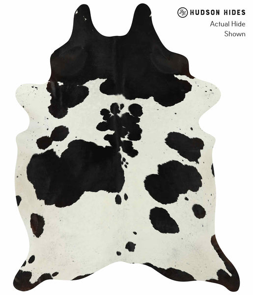 Black and White Cowhide Rug #12830