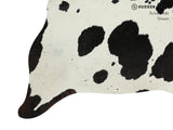 Black and White Cowhide Rug #12830