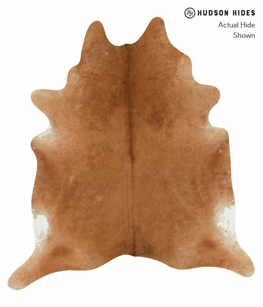 Solid Brown Cowhide Rug #13014