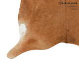 Solid Brown Cowhide Rug #13014