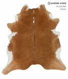 Solid Brown Cowhide Rug #13036