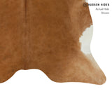 Solid Brown Cowhide Rug #13036