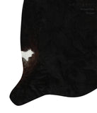 Solid Black Cowhide Rug #13040