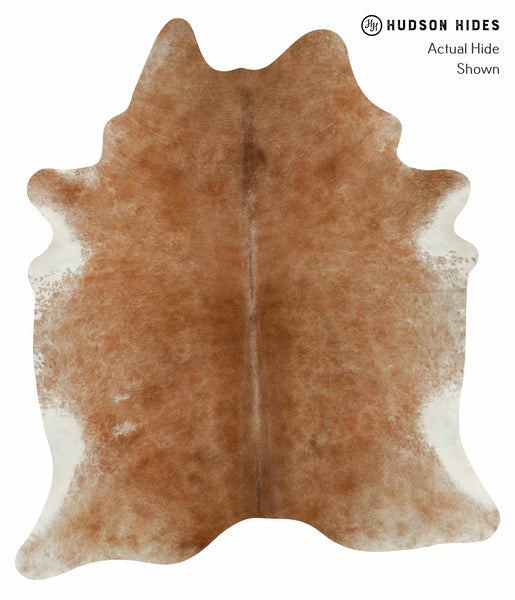 Brown with Red Cowhide Rug #13052