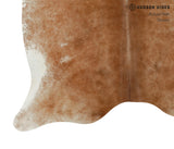 Brown with Red Cowhide Rug #13052