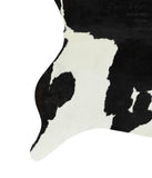 Black and White X-Large Brazilian Cowhide Rug 7'3"H x 6'4"W #13110 by Hudson Hides