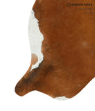 Brown and White Regular Cowhide Rug #13117