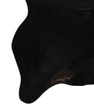 Solid Black Cowhide Rug #13191