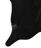 Solid Black Cowhide Rug #13215
