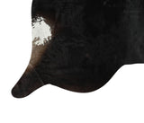 Solid Black Cowhide Rug #13229