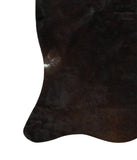 Solid Black Cowhide Rug #13253