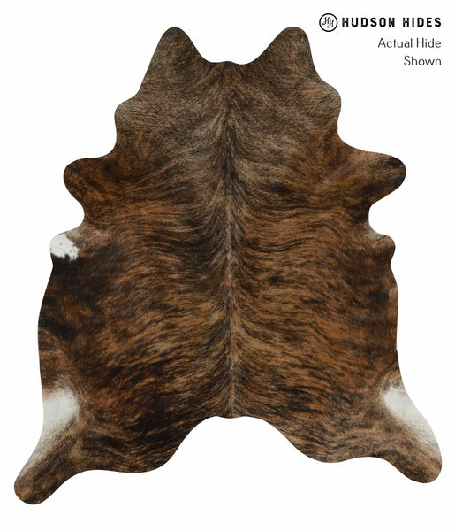 Dark Brindle Cowhide Rug #13257