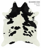 Black and White Cowhide Rug #13278