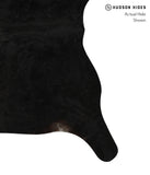 Solid Black Cowhide Rug #13331