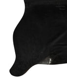 Solid Black Cowhide Rug #13392