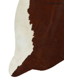 Brown with Red Cowhide Rug #13419