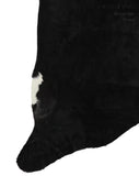 Solid Black Cowhide Rug #13440