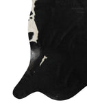 Solid Black Cowhide Rug #13456