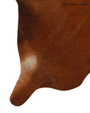 Solid Brown Cowhide Rug #13467