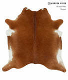 Solid Brown Cowhide Rug #13610