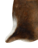 Brown with Red Cowhide Rug #13629