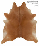 Solid Brown Cowhide Rug #13653