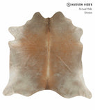 Brown with Red Cowhide Rug #13664