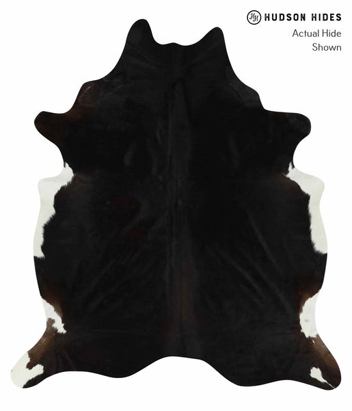 Solid Black Cowhide Rug #13716