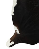Solid Black Cowhide Rug #13716
