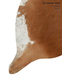 Brown and White Regular Cowhide Rug #13726