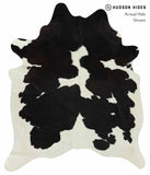 Black and White Cowhide Rug #13756