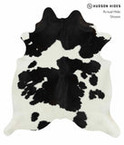 Black and White Cowhide Rug #13763
