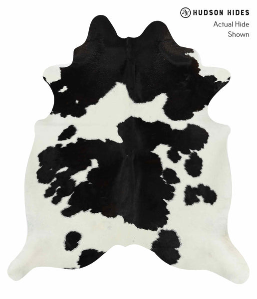 Black and White Cowhide Rug #13763