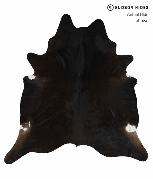 Solid Black Cowhide Rug #13799