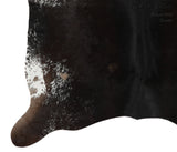 Salt and Pepper Black Cowhide Rug #13979