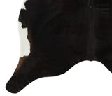 Solid Black Cowhide Rug #13994