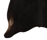 Solid Black Cowhide Rug #14054