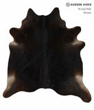 Solid Black Cowhide Rug #14091
