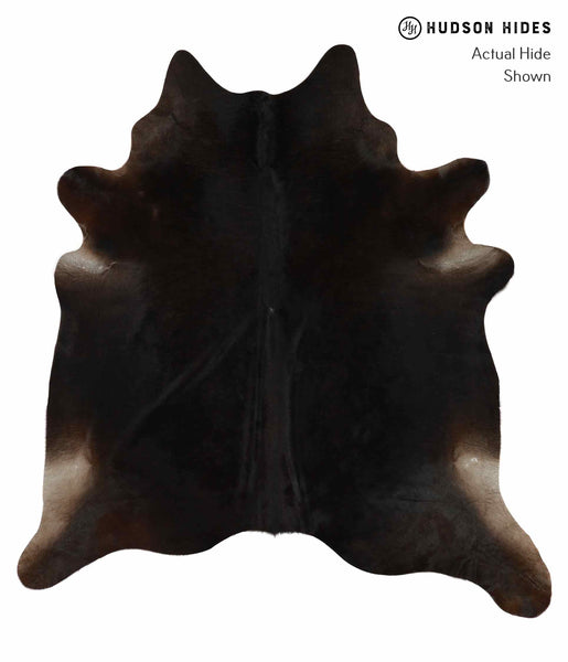 Solid Black Cowhide Rug #14091